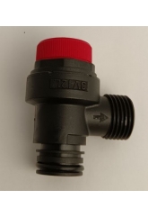 Предохранительный клапан 3 bar, под клипсу х 1/2"нр, для Baxi/Ferroli/Protherm/Viesmann (пластик)