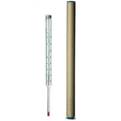 Термометр керосиновый стеклянный СП-2П прямой, 150°C, погружная часть 100 мм купить в интернет магазине Санрай73