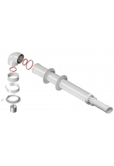 Дымоход универсальный коаксиальный 1м (60/100) Антилёд (кроме Immergas, Navien DeLuxe 75/100 стар)