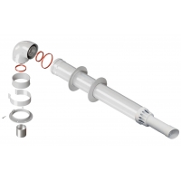 Дымоход универсальный коаксиальный 1м (60/100) Антилёд (кроме Immergas, Navien DeLuxe 75/100 стар)