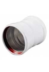 Муфта дымохода соединительная Dr Thermo d80мм внутренний-внутренний, 0,1м