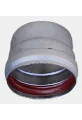 Муфта дымохода соединительная Dr Thermo d60мм внутренний-наружный, 0,05м