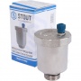 Воздухоотводчик 1/2"нр Stout автоматический вертикальный выпуск, уплотнительное кольцо NBR