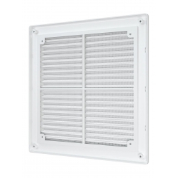 Вентиляционная решетка 250мм х 250мм ERA ж/нак с сеткой с рамкой разъемная