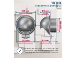 Стенной выход Ø100мм металлический с фланцем 10ВМ