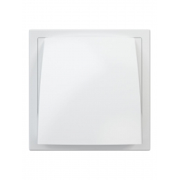 Стенной выход 150мм х 150мм с обр.клапаном с фланцем Ø125