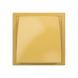 Стенной выход 150мм х 150мм с обр.клапаном с фланцем Ø125 бежевый