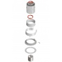 Адаптер 60/100 вертикальный для котла Bosch, Buderus, Navien, Baxi ECO, Fondital, ROMMER