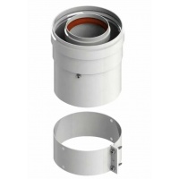 Адаптер 60/100 вертикальный для котла Bosch, Buderus, Navien, Baxi ECO, Fondital, ROMMER