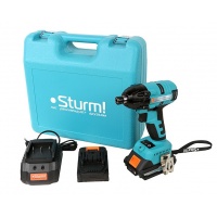 Аккумуляторный винтоверт Sturm! 18В 1BatterySystem  2 скорости, 2 аккумуля Li-Ion 2,4Ач, 260Нм, кейс