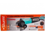 Углошлифовальная машина Sturm!, 125 мм, 1000Вт, 10000об/мин, КАМНЕРЕЗ, яп. вык., mod T