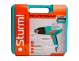 Фен технический Sturm!, 2000 Вт, 350/550C, 250/550л/мин, 5 насадок, кейс