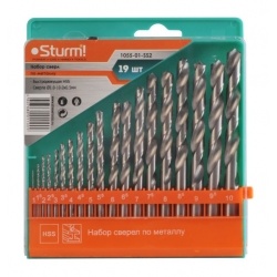 Набор сверл по металлу Sturm! 1,0-10мм 19шт