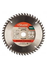 Диск пильный 185х20х48 зубьев, с переходным кольцом на 16мм Sturm!