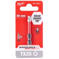 Бита Milwaukee Shockwave Impact Duty TX25, 50 мм, 1шт