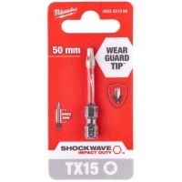 Бита Milwaukee Shockwave Impact Duty TX15, 50 мм, 1шт