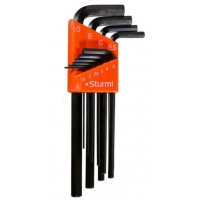 Набор шестигранных ключей Sturm! Cr-V 10шт, 1,5-10мм, пластиковый кейс, оксидированное покрытие