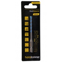 Сверло универсальное Hanskonner 4х90 мм, твердосплавная напайка, шестиганный.хвостовик