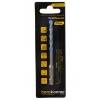 Сверло универсальное Hanskonner 5х100 мм, твердосплавная напайка, шестиганный.хвостовик