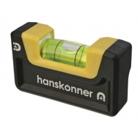 Уровень 65мм, 2 магнита, клипса, фрезерованный, Hanskonner