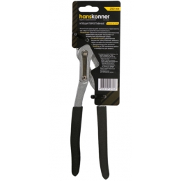 Клещи переставные 250мм, CrV, кнопочный шарнир, раскр. губ. 50мм(>43%), hanskonner