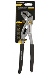 Клещи переставные 250мм, CrV, кнопочный шарнир, раскр. губ. 50мм(>43%), hanskonner