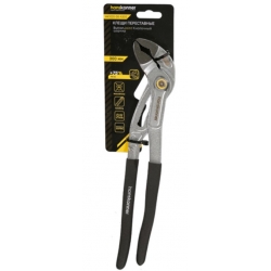 Клещи переставные 300мм, CrV, кнопочный шарнир, раскр. губ. 70мм(>75%), hanskonner
