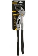 Клещи переставные 400мм, CrV, кнопочный шарнир, раскр. губ. 90мм(>13%), hanskonner