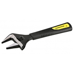 Ключ разводной 200 мм, усиленные тонкие губки, обрезиненная рукоятка, Hanskonner