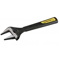 Ключ разводной 250 мм, усиленные тонкие губки, обрезиненная рукоятка, Hanskonner