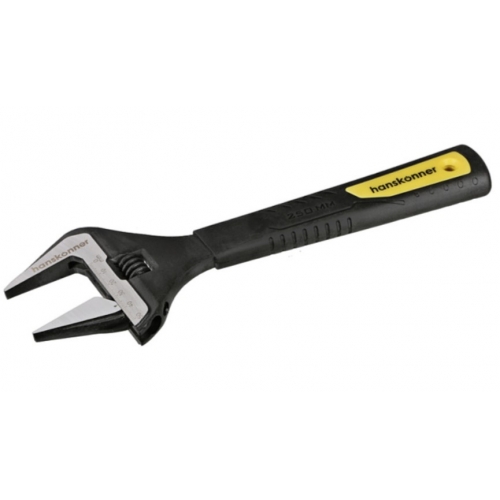 Ключ разводной 250 мм, усиленные тонкие губки, обрезиненная рукоятка, Hanskonner купить в интернет магазине Санрай73