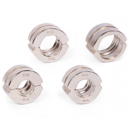 Набор матриц для опрессовки фитингов КВТ Профи тип "V" 15,18,22,28мм купить в интернет магазине Санрай73