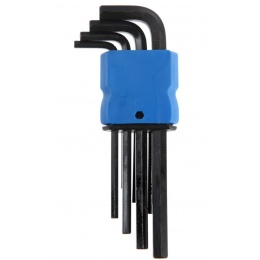 Набор ключей шестигранных Тундра black, удлиненных, CrV, 1.5 - 10 мм, 9 шт