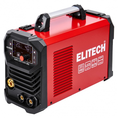 Сварочный инвертор Elitech АИС 220 СИН ЖК, MIG/MAG, 6,9 кВт, 220 А, 1,0 мм купить в интернет магазине Санрай73