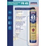 Пена монтажная Krass Professional FR V45 огнестойкая, пистолетная, до 45л, 750мл