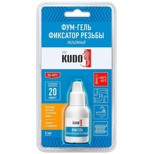 Фиксатор резьбы разъемный анаэробный KUDO KU-H211 Фум-гель купить в интернет магазине Санрай73