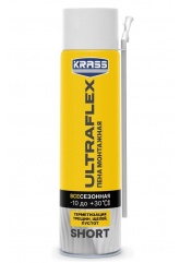 Пена монтажная Krass Ultraflex Short всесезонная 350мл, до 20л
