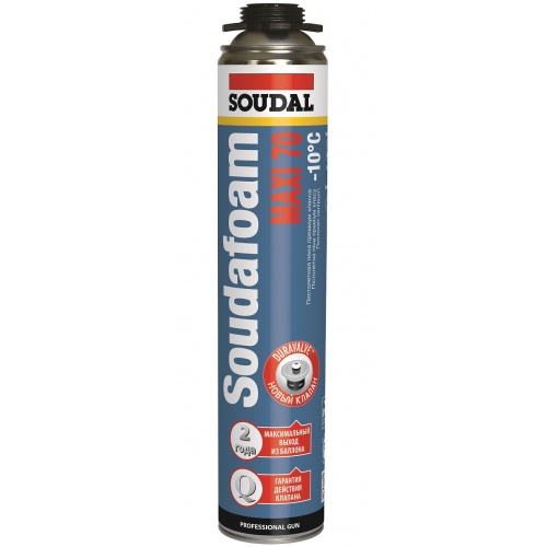 Пена монтажная профессиональная Soudal Soudafoam Maxi 70 Winter, зимняя купить в интернет магазине Санрай73
