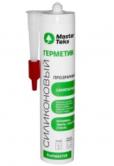 Герметик силиконовый санитарный MasterTeks ProfiMaster 290мл прозрачный