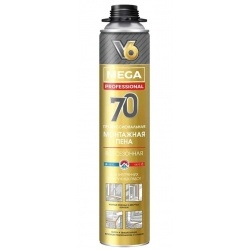 Пена пистолетная всесезонная V6 MEGA 70, 900 гр