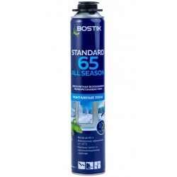 Пена пистолетная всесезонная Bostik Standard pro 65 All Season, 800 мл