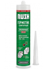 Герметик силиконовый санитарный прозрачный Rush 230 мл