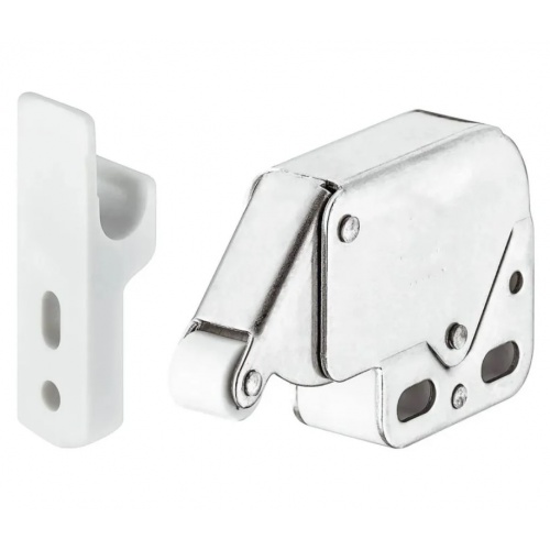 Защелка пружинная Hafele Mini Latch с ответной часть, мебельная купить в интернет магазине Санрай73