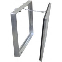 Люк ревизионный под плитку Luker Д 50х30 см, со съемной дверцей, алюминиевый