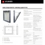 Люк ревизионный под плитку Luker Д 50х30 см, со съемной дверцей, алюминиевый
