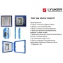 Люк ревизионный под плитку Luker К 50х60 см, распашная дверца, нажимной, стальной