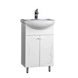 Подстолье Глория 50 (белый) 2 двери под раковину Ладога-50 СТК