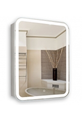 Зеркало-шкаф AZARIO Фиджи 50, белый, LED-подсветка, сенсорный выключатель