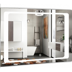 Зеркало AZARIO Фортуна 800х600, LED-подсветка с диммером, сенсорный выключатель