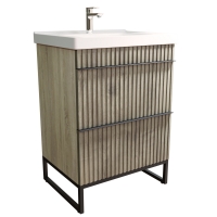 Тумба для ванной Mixline Окленд 60 Дуб Мелфорд под умывальник Грэйс 60 ЛОФТ (ПВХ) NEW